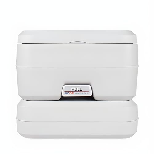 image for SEAFLO Portable Toilet for Marine, RV, Camping and Boat (2.6 Gallon), 