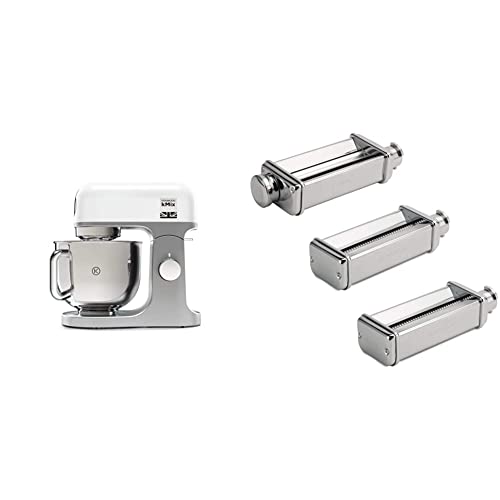 Kenwood kMix KMX750WH Küchenmaschine, 5 l Edelstahl Schüssel, Safe-Use-Sicherheitssystem, Metallgehäuse, 1000 Watt,Weiß…