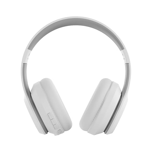SUNJOM 28Hours Playtime Over Ear White Bluetooth Headphones Wireless and Wired Beas Youth Student TV...
