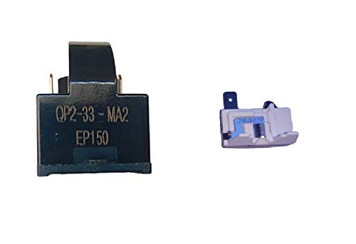 Image of 1 Pieces 33 Ohm 2 Pin Gold pin PTC Starter Relay Suitable for 165 LTR to 300 LTR Refrigerator
