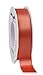 Produktbild PRÄSENT C.E. Pattberg Satin Living Coral, 25 m Satinband zum Einpacken von Geschenken, 25 mm Breite, Geschenkband zum Dekorieren & Basteln, Dekoband, Anlass