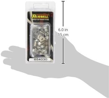 Miniatura 3 de Edelbrock Russell 654030 - Abrazaderas de freno de acero inoxidable, 12 piezas