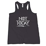 Arya Not Today Tank Arya Stark Not Today Tank Top Womens Dark Heather Grey