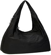 YDF Tote Bag for Women, Lightweight Foldable Nylon Slouchy Tote, Large Capacity Womens Hobo Bag f...