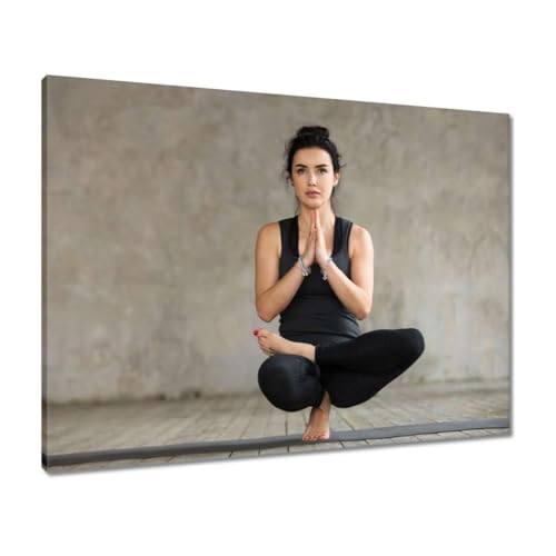 Toile yoga 80x60 cm pour créer un espace de méditation harmonieux chez soi