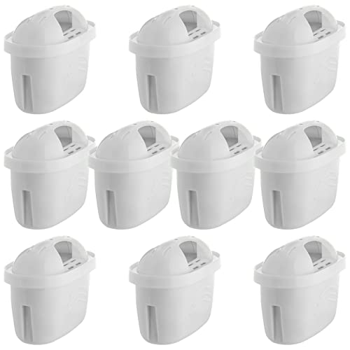 QPRO 10 Pack Filter Compatible with BRITA MAXTRA MAXTRA Plus Water Filter Jug Replacement Cartridges Refills