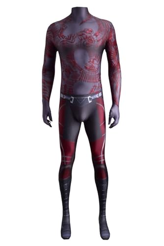 Boomtrader Drax the Destroyer Cosplay Costume Adult Halloween Carnival Party Cosplay Arthur Sampson Douglas Outfits,Large