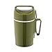 ROTPUNKT Thermos en Plastique avec cuillère, 850 ML, Vert, 17 x 13 x 26 cm