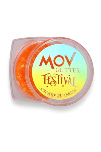 Festival No:07 Orange Blossom turuncu krem glitter, yüz ve vücut için