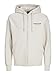 Produktbild JACK & JONES Herren Hoodie Kapuzenpullover JORVESTERBRO - Relaxed Fit S-XXL, Größe:M, Farbe:Moonbeam 12241687