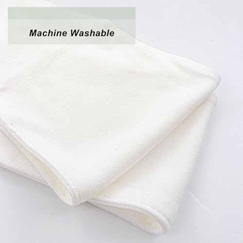 Tummy Liners for Sweat Rash, White, Under Belly Sweat Liners for Skin Rash, Viscose Made from Bamboo & Organic Cotton, 3PCS (X-Large)4