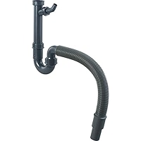 Cornat Odour Trap 2 Inch X 40 Mm-with Grommet & Wall Mount-Made Plastics-Recyclable Packaging/Device Siphon / T355004R, Black, 1 1/2 Zoll X 40 Mm - View #10