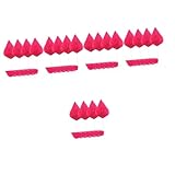 5 juegos de palillos elegantes de hojas de palma para decoración de postres de fiesta de cumpleaños, 10 pares