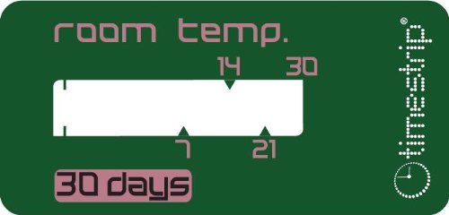 Timestrip 800-041 30 Day Room Temperature Time Indicator, (Pack of 50)