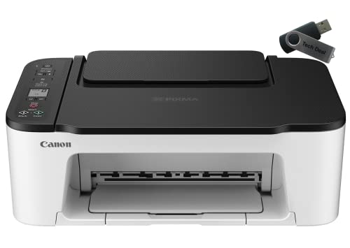 Canon PIXMA TS Series Wireless Color Inkjet All-in-One Printer, Print Copy Scan, 1.5 LCD Display, up to 4800 x 1200 dpi, up to 50 Sheets Paper Tray, Mobile Printing, Tech Deal USB Canon PIXMA TS Series Wireless Color Inkjet All-in-One Printer, Print Copy Scan, 1.5" LCD Display, up to 4800 x 1200 dpi, up to 50 Sheets Paper Tray, Mobile Printing, Tech Deal USB