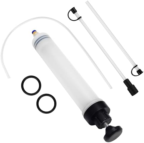 DUBUOZA 500ml Ölabsaugpumpe,Ölabsaugspritze mit Schlauch und Verlängerungsrohr, Flüssigkeitsabsaug- und Füllpumpe, Handpumpe, geeignet für Bremsflüssigkeit, Kühlmittel, Getriebeöl