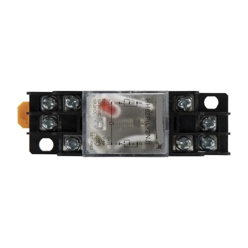 Relé de 24V CC LY2 con indicador LED luminoso y base para cuadros eléctricos de automatización 2