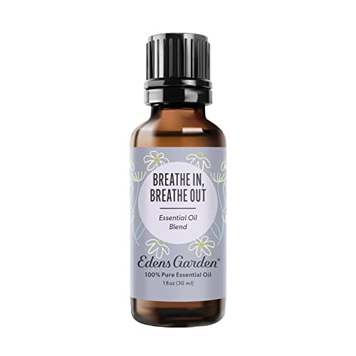 Edens Garden Breathe in, Breathe Out Essential Oil Blend- 100% Pure Premium Grade, Undiluted, Natural, Therapeutic, Aromatherapy, The Best for Skin, Humidifiers, Kid Safe 30 ml (1 fl oz)