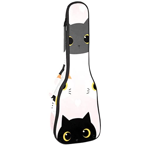 Housse ukulélé ténor anti-choc et pluie étui chaton pour transporter