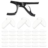 IOGOG Eyeglass Nose Pads,30 Pack Clear Soft Silicone Adhesive Nose Pads for Glasses and Plastic Frames,Eyeglass Nose Pads Anti Slip to Keep Glasses from Sliding for Eyeglasses & Sunglasses Accessories