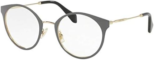 Miu Miu MU 51PV - USR1O1 - Marco de gafas PALE GOLDGREY con lente DEMO 1.969in
