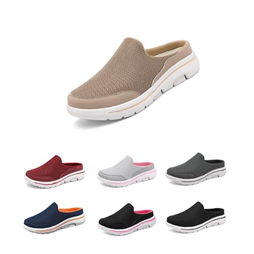 Slip On & Clogs for Womens Mens Light Open Back Shoes Comfort Walking Shoes Breathable Slippers Closed Toe Slides Walking Mules with Indoor Outdoor Anti-Skid Sole for Men and Women