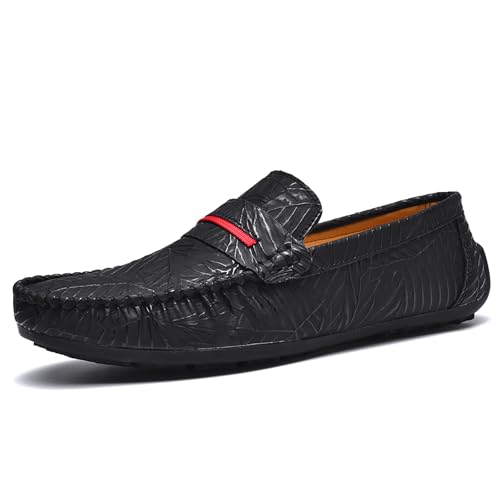 Men's Loafers Slip on Shoes Driving Shoes Casual Penny Loafers for Men,Black,9