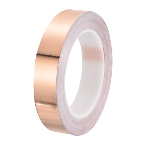 PATIKIL Copper Tape 0.98 Inch x 27 Yards 0.05 Thick Copper Foil Tape Single Sided Conductive Adhesive EMI Shielding for Electronics, Circuits, Grounding