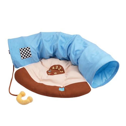 CYWOPVEQ猫 トンネル ネコ おもちゃ 太った猫 短足猫 フェレット向け キャットトンネル 寝床 ねこハウス 猫ベッド 隠れ家 運動不足解消 折りたたみ式 収納簡単 ペット用品