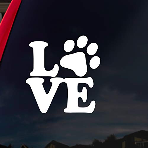 SoCoolDesign Love Paw Dog Cat Family Car Window Vinyl Decal Sticker 4