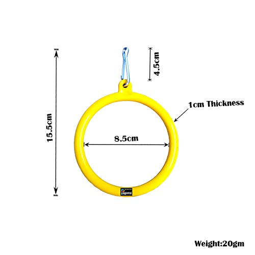 PAGONA-Bird-Toys-Round-Swings-Suitable-for-Small-Cage-Birds-Like-Love-Birds-Finches-Cockatiel-Pack-of-2