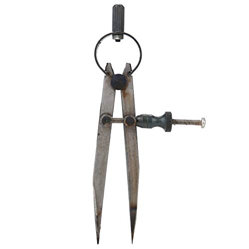 4 Inch Long Spring Dividers Calipers, Fine Point Divider Square Tapered Legs, Flat Leg Divider for Jewelry Marking Tool