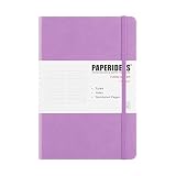 PAPERIDEAS ノート A5 ハードカバー (横罫, ライラック)