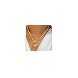 Sora Tuki Gold Heart Necklaces for Women Gold Heart Toggle Necklace Chunky Heart Necklace Big Heart Necklace Chunky Gold Necklace Large Heart Pendant Necklace Puffy Heart Chunky Jewelry