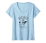 Photo Gallery donna baraboo wisconsin usa design retrò stile vintage mucca maglietta con collo a v Photo Gallery donna baraboo wisconsin usa design retrò stile vintage mucca maglietta con collo a v
