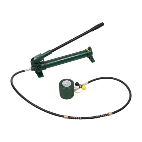 30T Hydraulic Ram Jack with CP-700 Hand Pump, Portable Hydraulic Jack Hydraulic Lifting Cylinders, 2in Stroke Hydraulic Cylinder Jack for Construction Sites, Bridges, Steel, and Other Industries