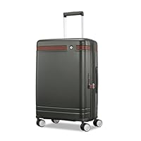 Virtuosa Hardside 21 Inch Carry On Luggage - Airline Approved with 360° Spinner Wheels, RightHeight™ Adjustable Handle - Zippered WetPak™ - TSA Lock - Expandable Light Polycarbonate Shell - Pine Green