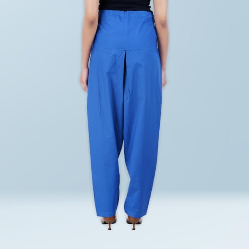 Image of Happy Bunny Salwar Pant - Modern Style Pure Cotton for Women - Ethnic Semi Patiala Trouser - Office,Home - All Day Comfort Wear with Drawstring