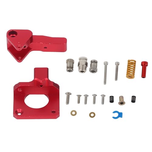 Dual Gear Extruder Aluminum Alloy 3D Printer Compatible CR10 CR10S CR10S Pro Ender 3 Ender 5 Red