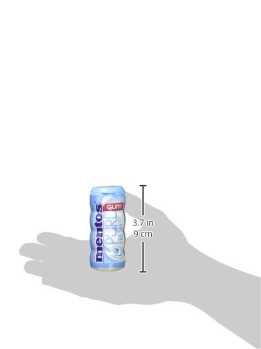 Miniatura 7 de Mentos Pure Fresh - Goma de mascar sin azúcar con xilitol, menta dulce, botella de 15 piezas (paquete de 10)