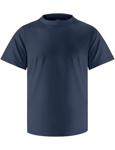 Image of Boys Rash Guard Short Sleeve Swim Shirt UPF+ 50 Rashguard for Toddler Teens Water Sun Shirts Swim Wear Quick Dry