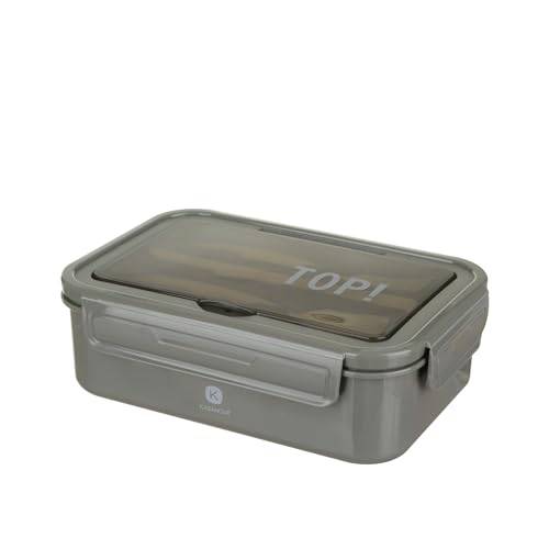 KASANOVA FIAMBRERA CON CUBIERTOS TAPA GRIS