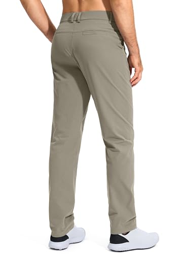 Image of Pudolla Men's Golf Pants Stretch Work Dress Comfy Pants 30 inch /32 inch /34 inch Lightweight Quick Dry Casual Slacks Trousers with Pockets