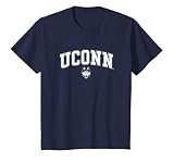 Kids Connecticut Huskies Kids Arch Over Navy T-Shirt