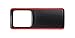 Produktbild Wedo 271741502 Lupe Outdoor Rechtecklupe (mit LED Beleuchtung inklusive Batterien) schwarz/rot