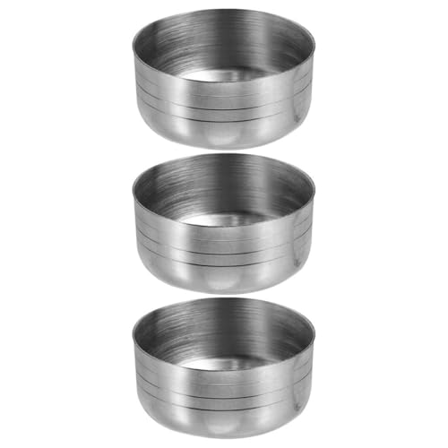 BETOOKY Tapas de Repuesto para Coctelera 350 Ml, Juego de 3 Tapas de Acero Inoxidable Compatibles, Resistentes al Calor para Vasos Mezcladores en Bares y Uso Doméstico
