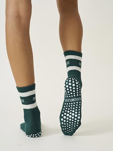 Image of Shapes Studio Half Calf Grip Socks, Cute Fruit Pilates Socks, Ruffle Socks, Non-Slip for Barre Yoga