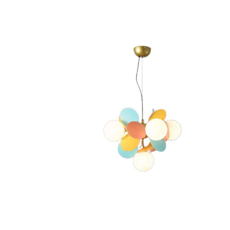 Lustre pour chambre d'enfant éclairage chaud vitrail déco nuit douce
