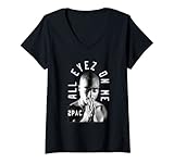 Womens Tupac Me Against the World V-Neck T-Shirt