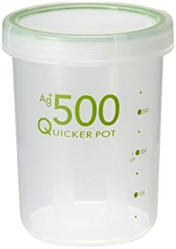 新輝合成 トンボ ナチュラル クイッカーポット 保存容器 抗菌 深型 密閉 500ml 直径9.5×高さ11.5cm NF-500 日本製